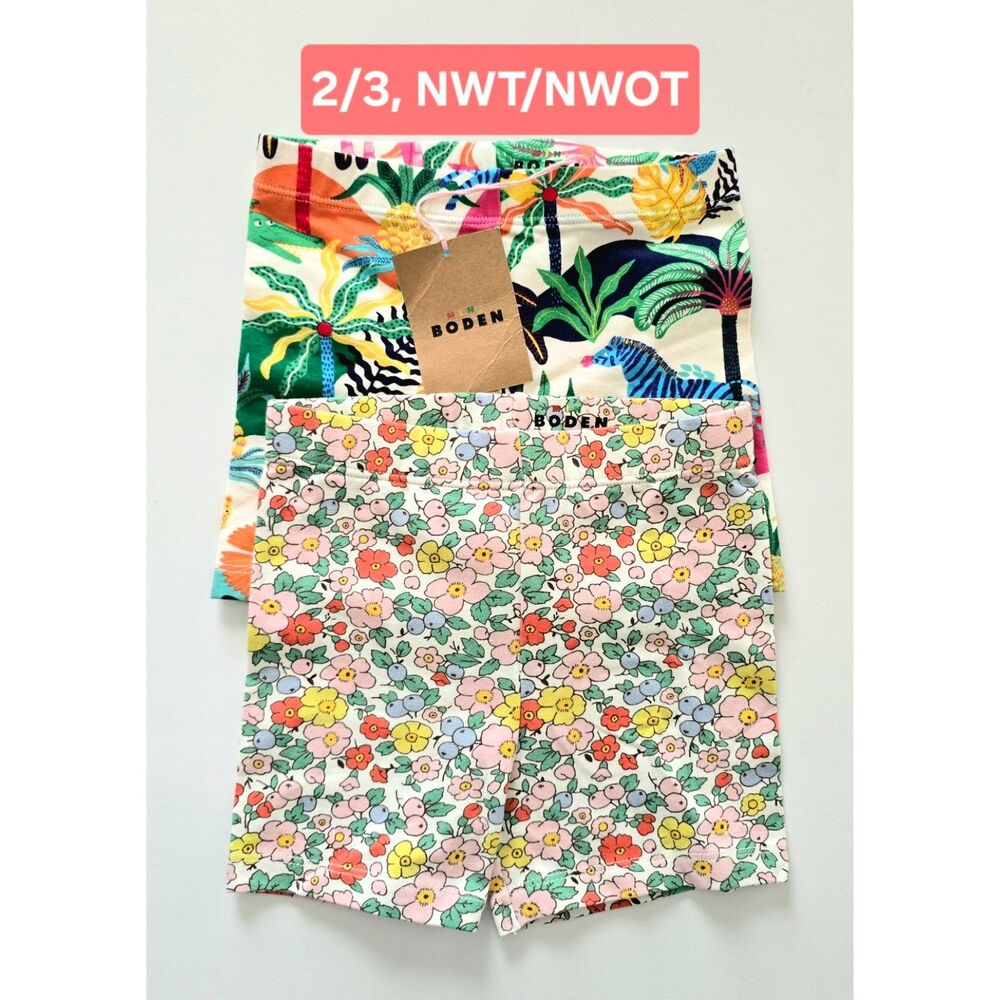 NWT/NWOT Mini Boden Shorts Bundle, Sz 2/3